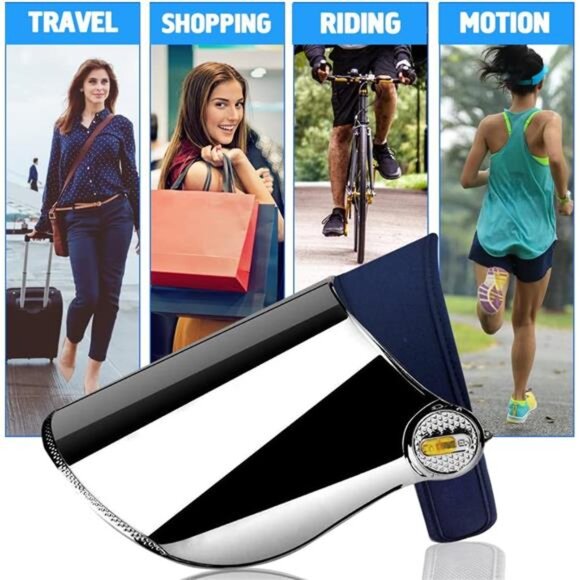 Women\'s Sun Cap Sun Visor Hat  UV Protection Hat Premium UPF 50+ Hat, Blue main image 4